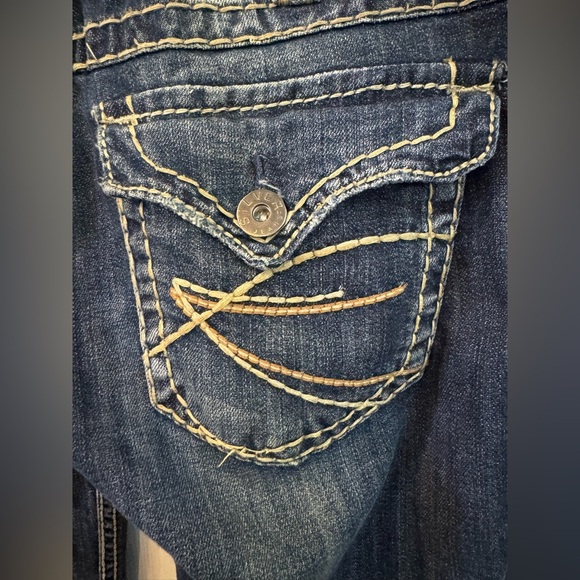 Silver Jeans Women’s Size 31 Mckenzie Capri Flap Pockets Stretch Denim - Picture 3 of 12